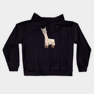 Fancy Cute Llama Kids Hoodie